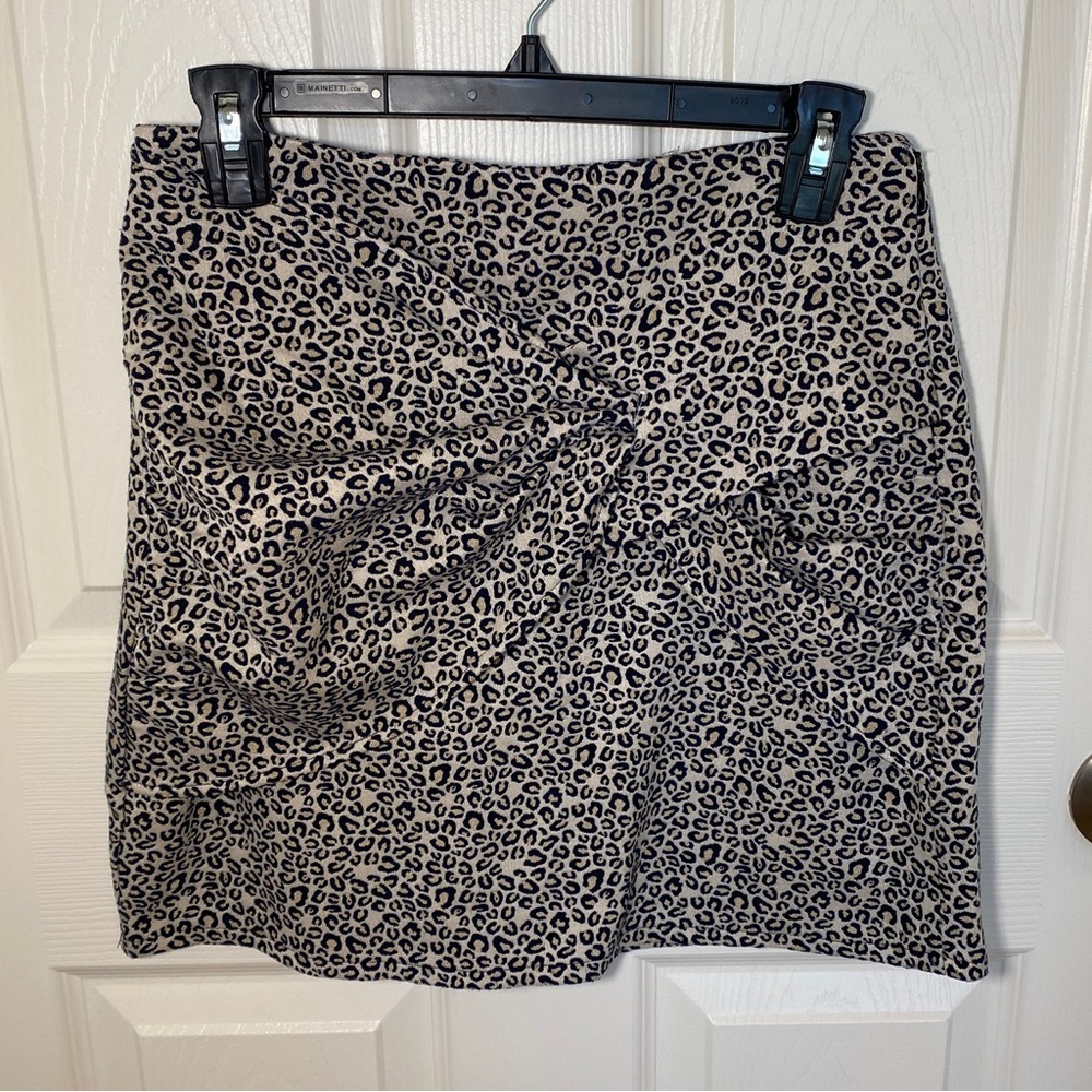 Leopard print mini skirt from ZARA
